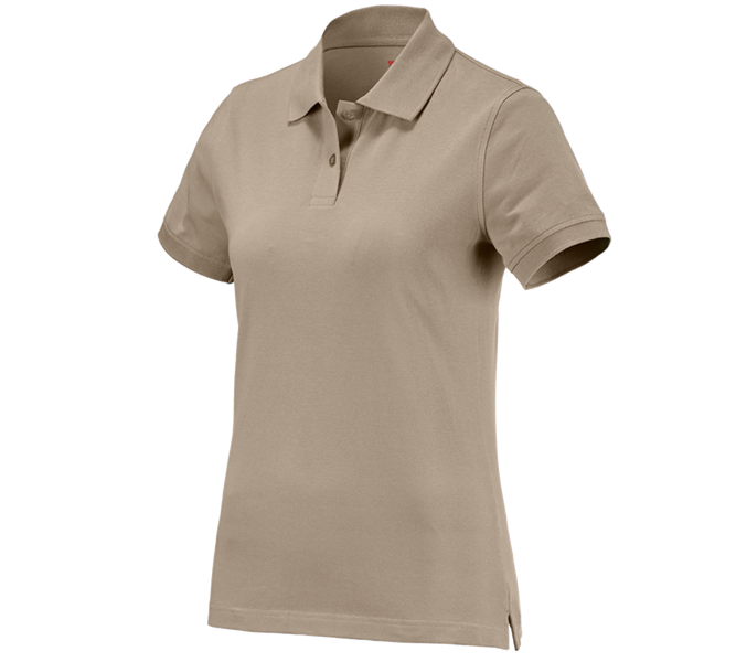 Widok główny, Basics, e.s. Koszulka polo cotton, damska, gliniasty