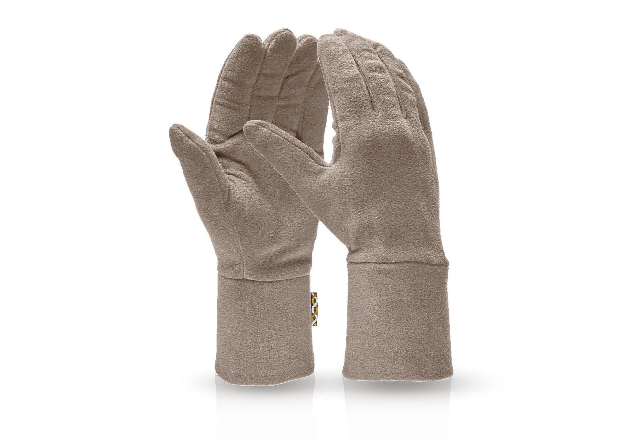 Tekstylne: Rękawiczki z mikropolaru e.s. FIBERTWIN® + kamienny