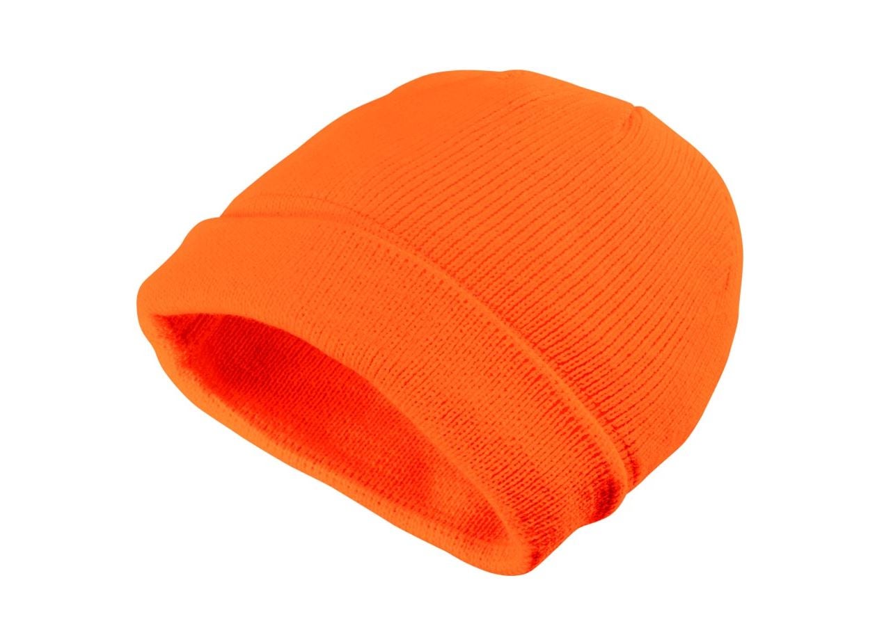 Akcesoria: Zimowa czapka dzianinowa Neon + pomarańczowy