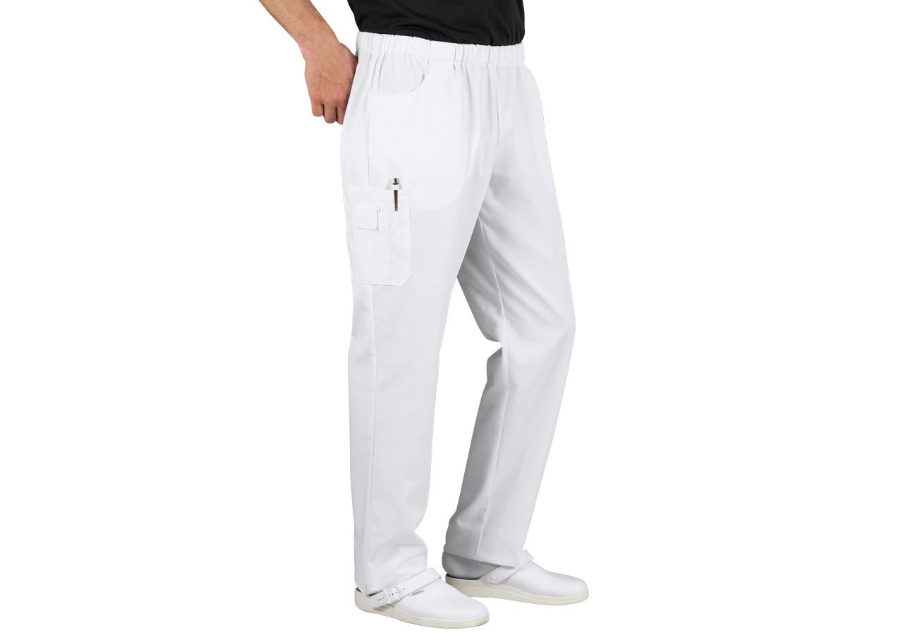 Spodnie robocze: Spodnie na gumce Peter + biały