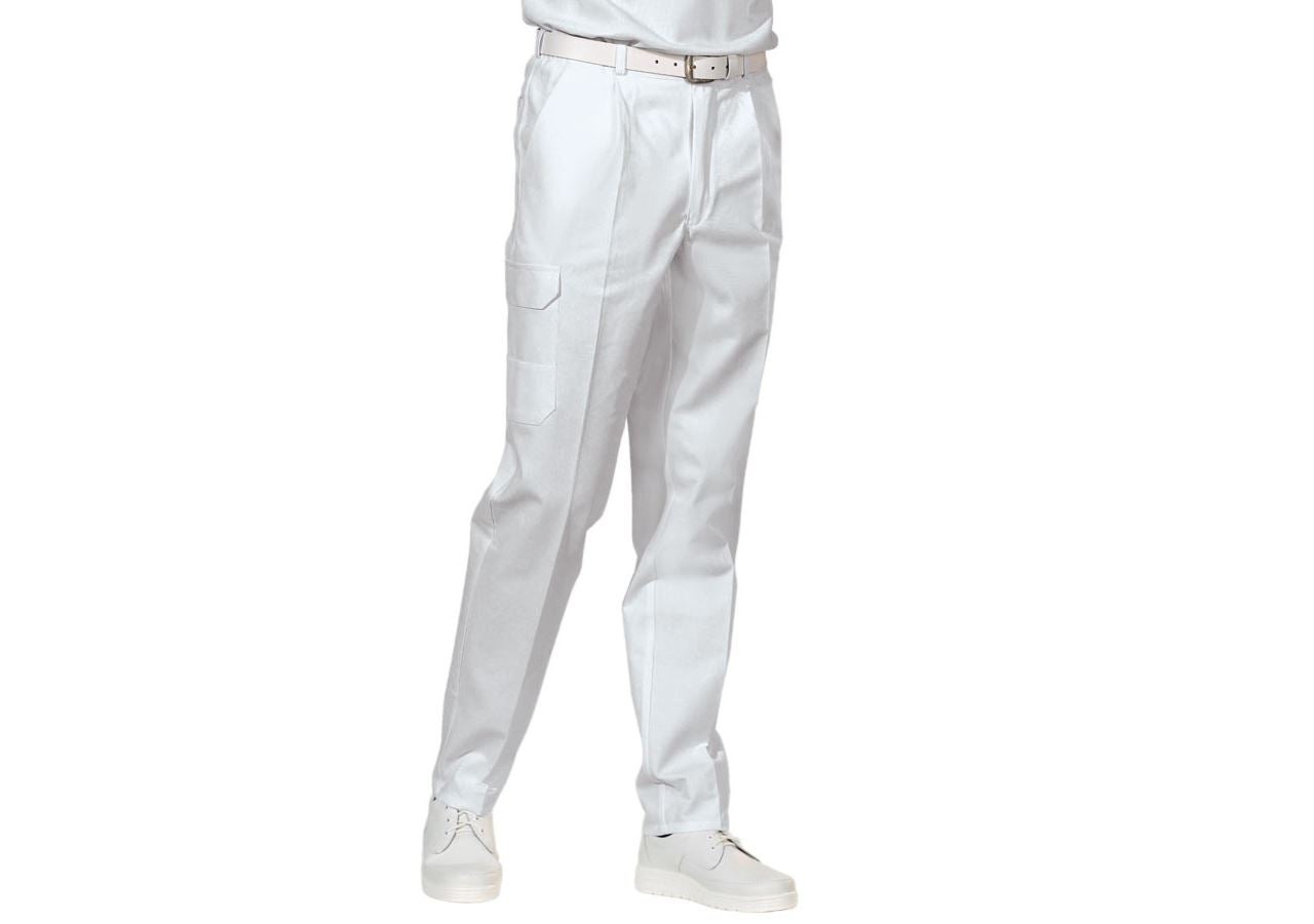 Spodnie robocze: Spodnie medyczne męskie Jack + biały