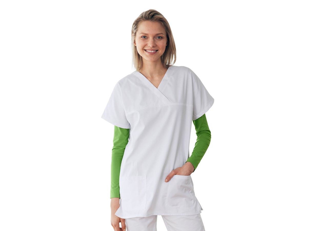 Koszulki | Pulower | Bluzki: Tunika medyczna Viola + biały