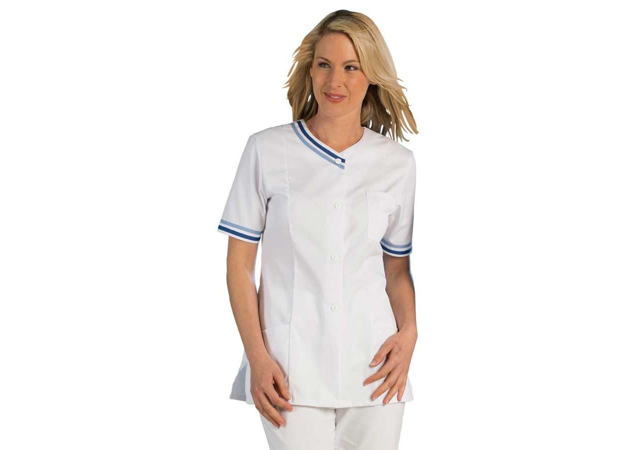 Koszulki | Pulower | Bluzki: Kasak Ulrike + biały/niebieski marine/jasnoniebieski