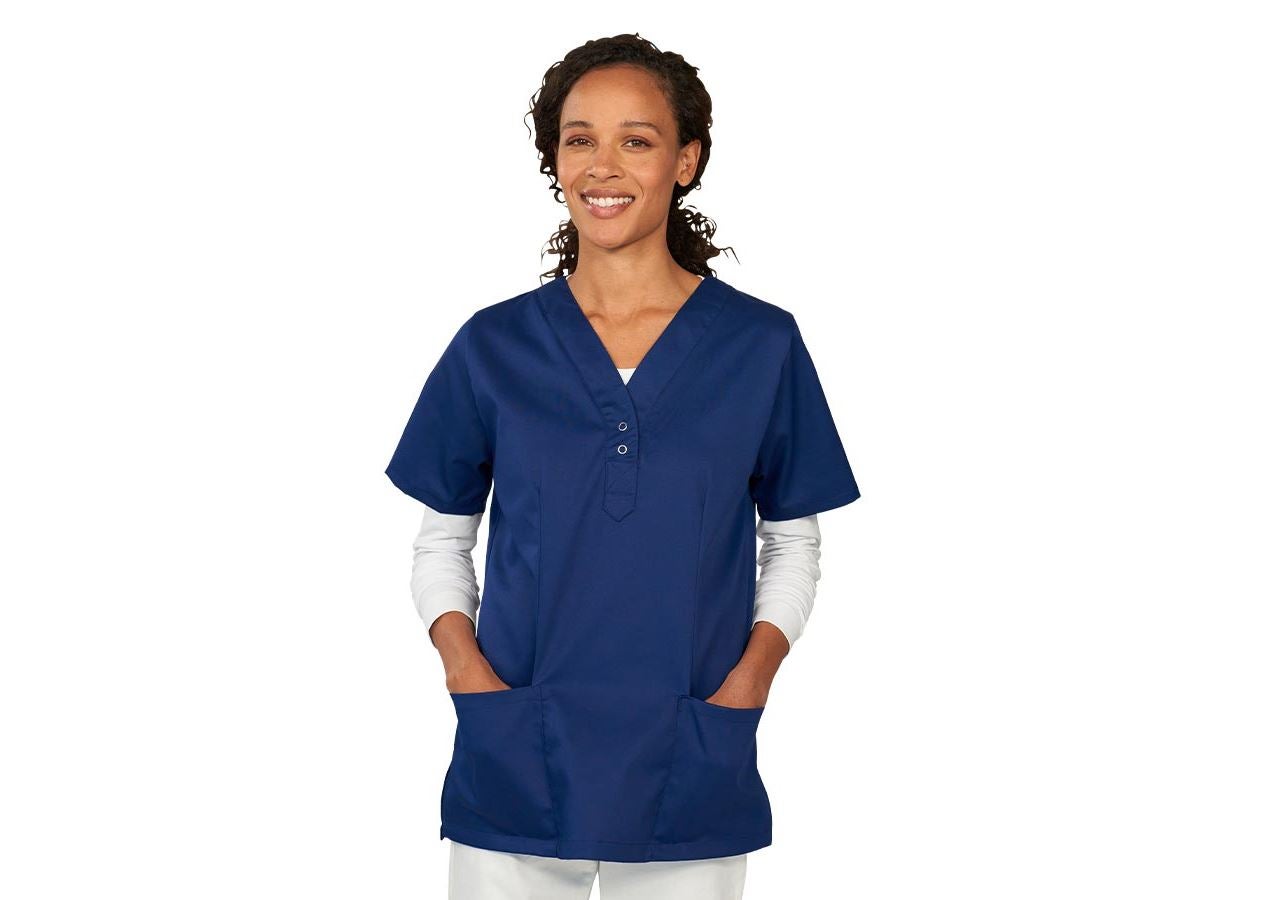 Koszulki | Pulower | Bluzki: Tunika medyczna Julica + niebieski marine