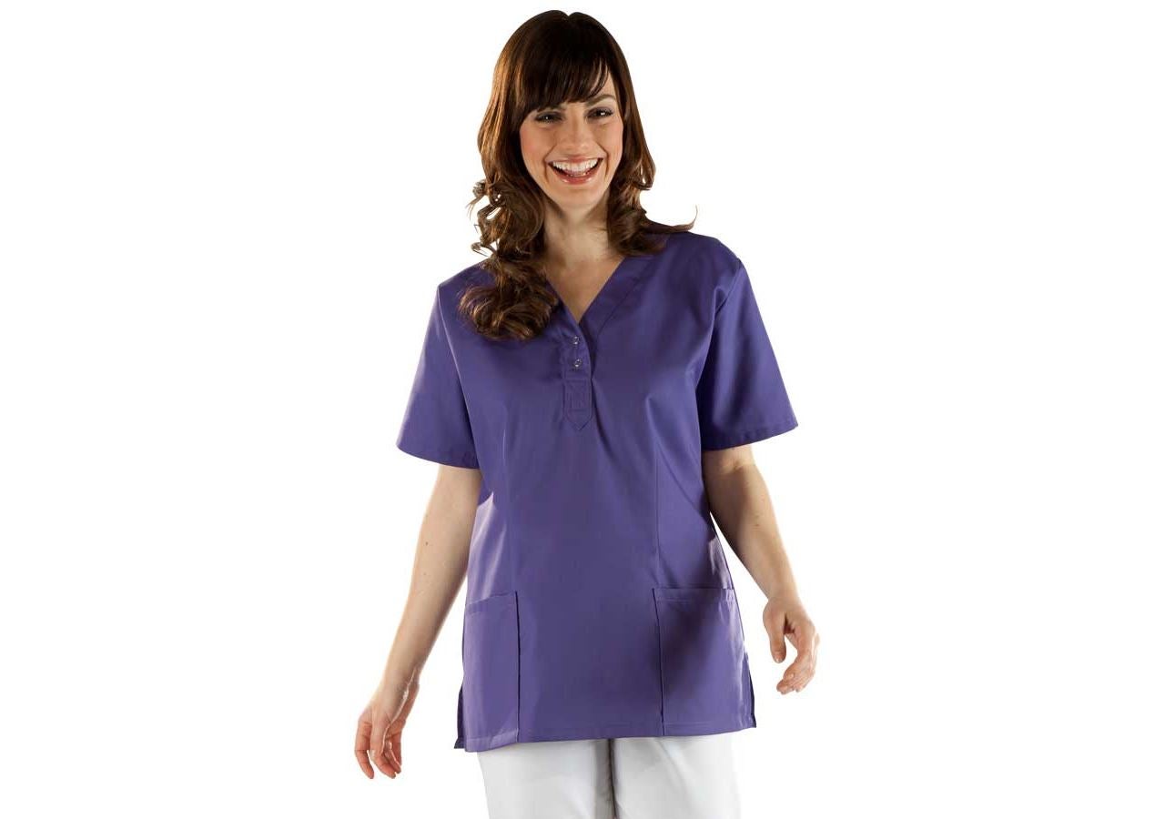 Koszulki | Pulower | Bluzki: Tunika medyczna Julica + purpurowy