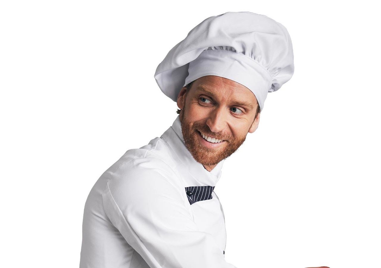 Akcesoria: Francuska czapka kucharska + biały