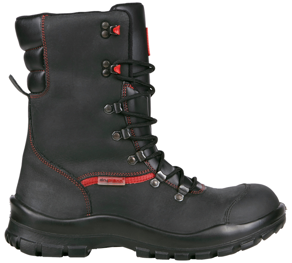 S3: S3 Zimowe buty bezpieczne wysokie Comfort 12 + czarny/czerwony