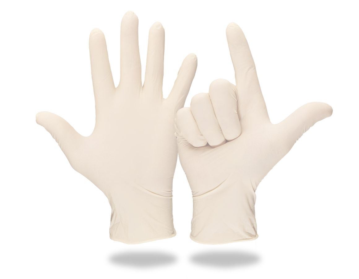 Rękawiczki jednorazowe: Jednoraz.rękawice lateks. do bad.lek., lekko pudr.