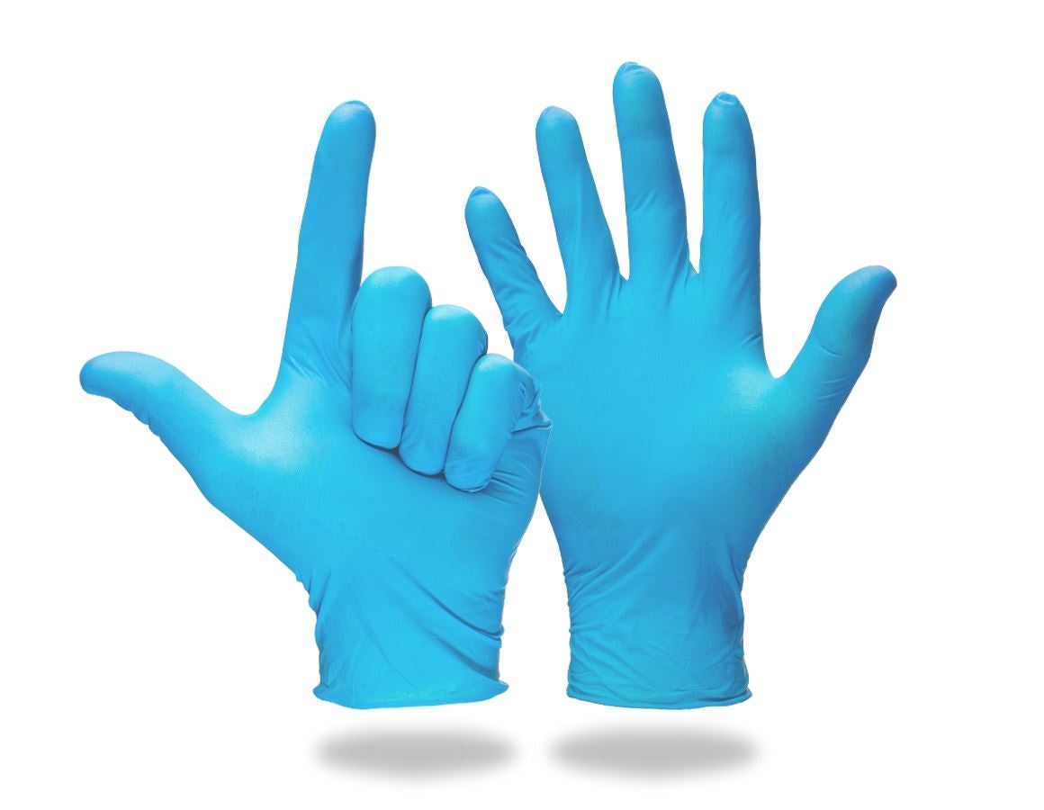 Rękawiczki jednorazowe: Jednoraz. rękawice lateks. do bad. lek., bezpudr. + niebieski