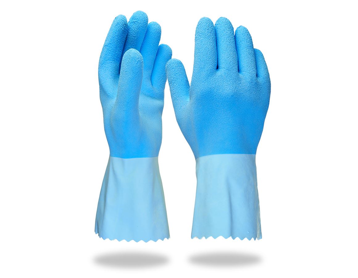 Odporność chemiczna: Specjalne rękawice lateksowe Hy Blue