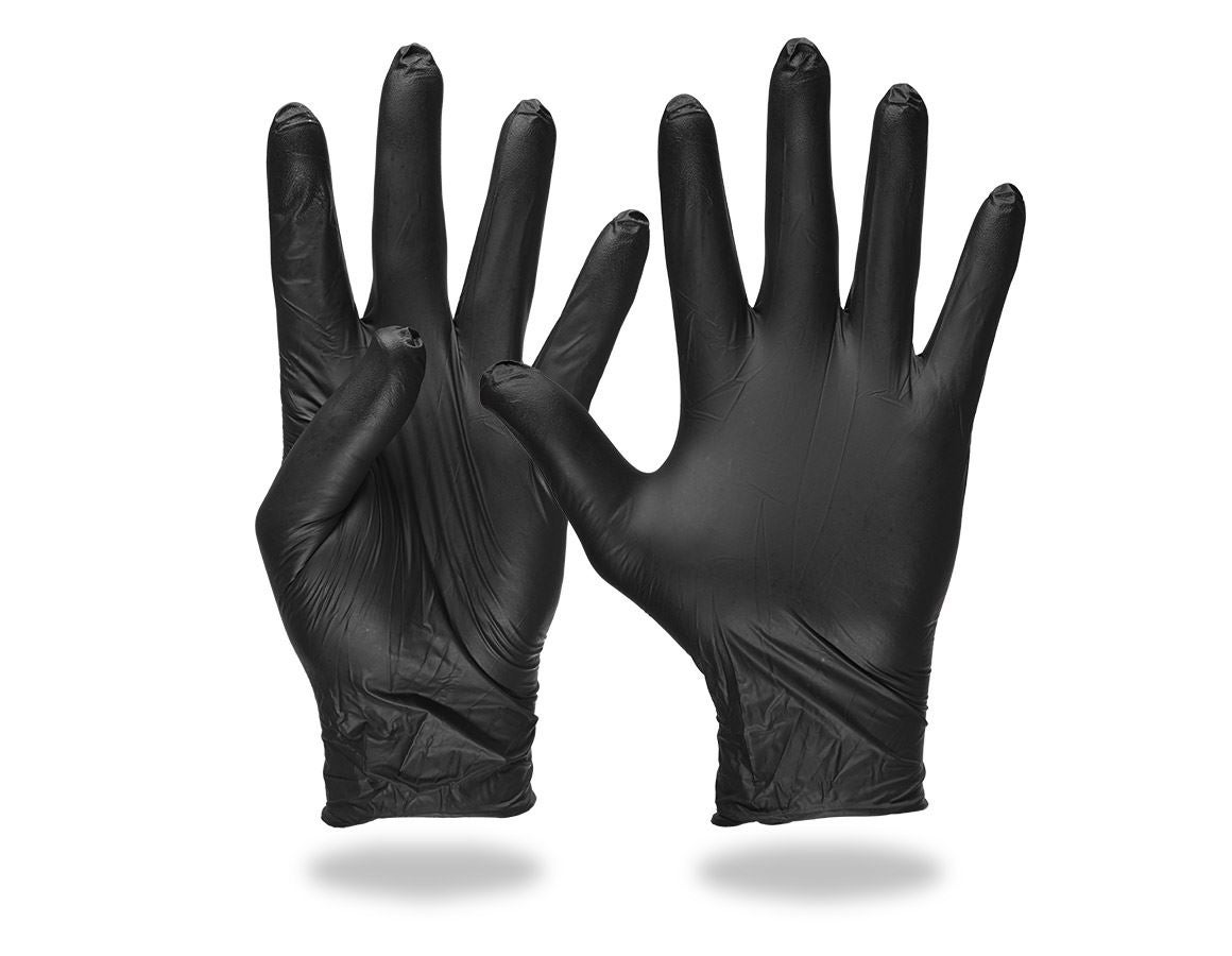 Rękawiczki jednorazowe: Jednoraz. rękawice nitryl. do bad. lek., bezpudr. + czarny