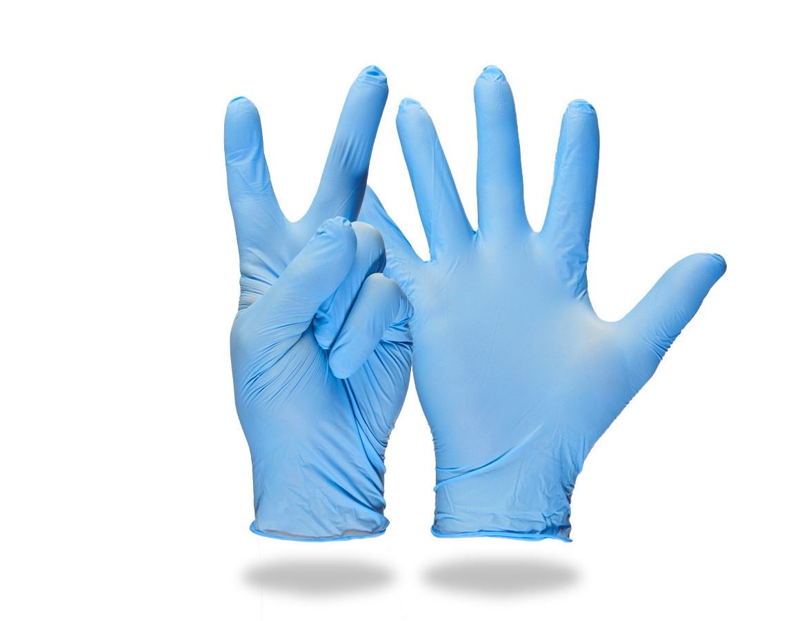 Rękawice powlekane: Jednoraz. rękawice nitryl. do bad. lek., bezpudr. + niebieski