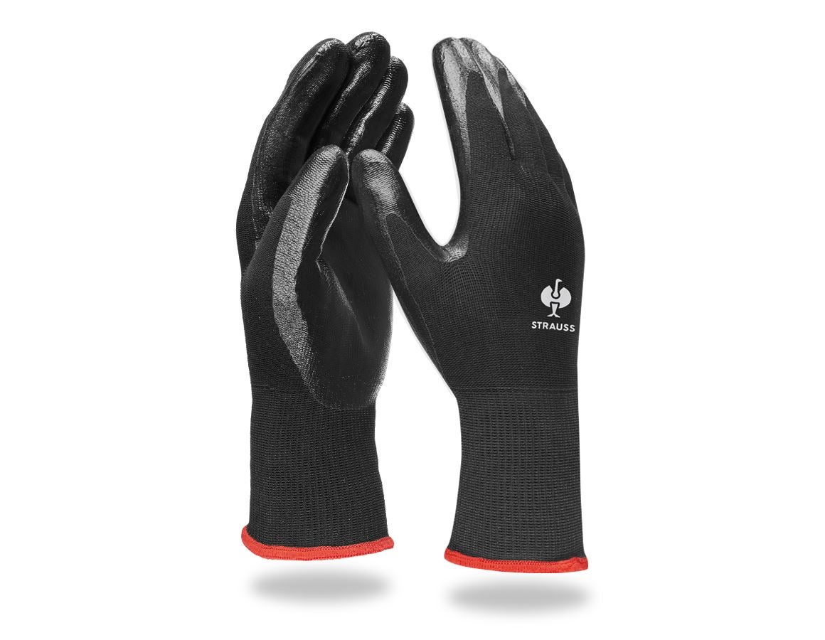 Rękawice powlekane: Rękawice nitrylowe Flexible + czarny