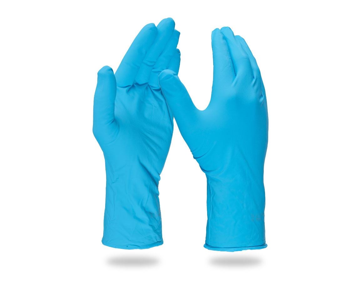 Rękawice powlekane: Jednorazowe rękawice nitryl. Chem Risk II,bezpudr.