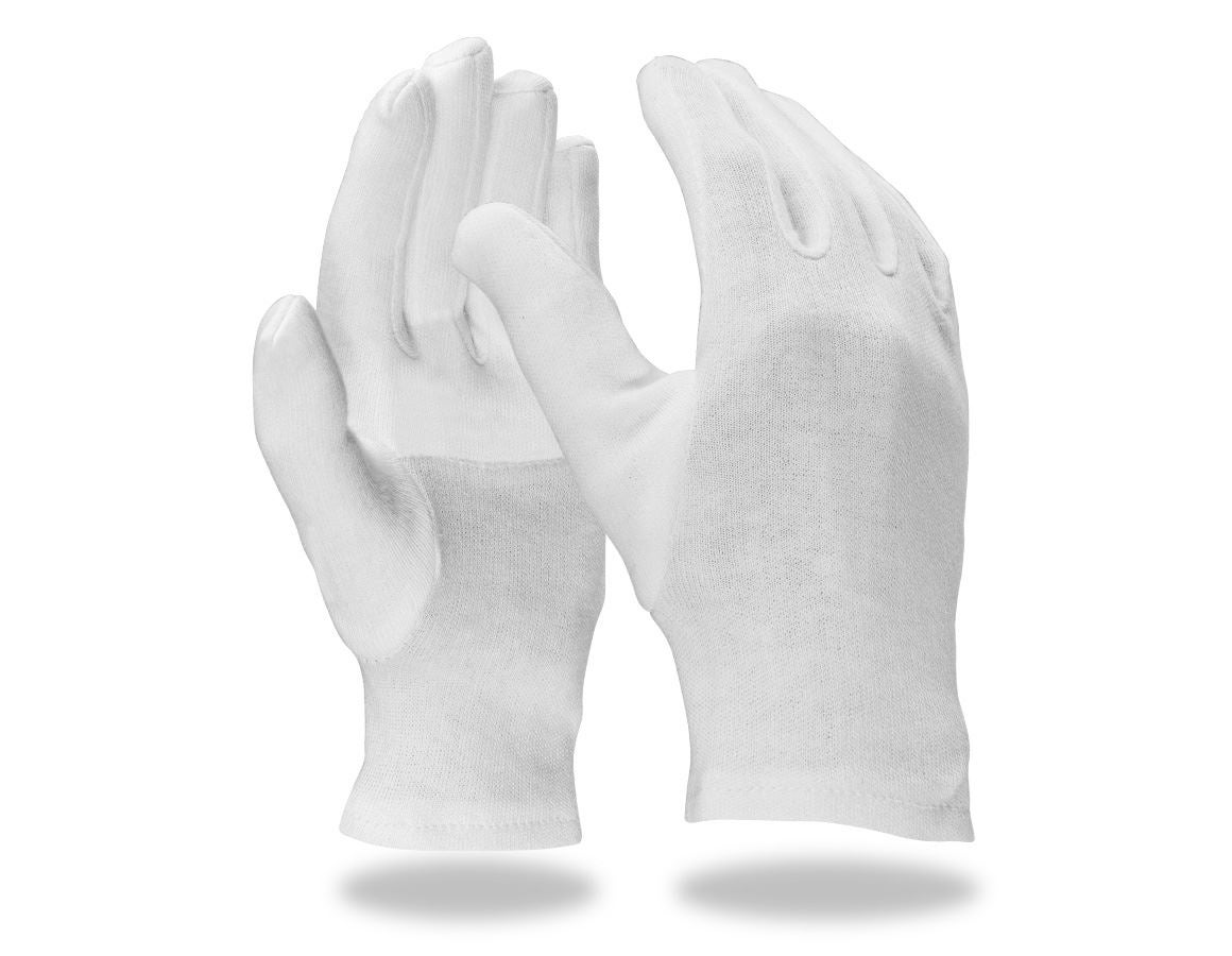 Tekstylne: Rękawice trykotowe, wzmacniane, opakowanie 12 szt. + biały