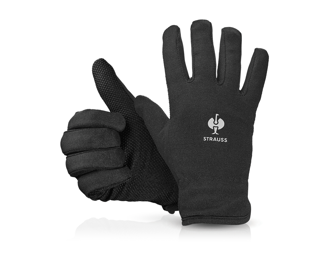 Rękawice powlekane: e.s. Rękawice zimowe Fleece Comfort + czarny