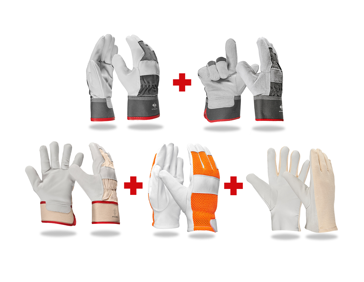 Zestawy | Akcesoria: Zestaw profesjonalnych rękawic skórzanych II