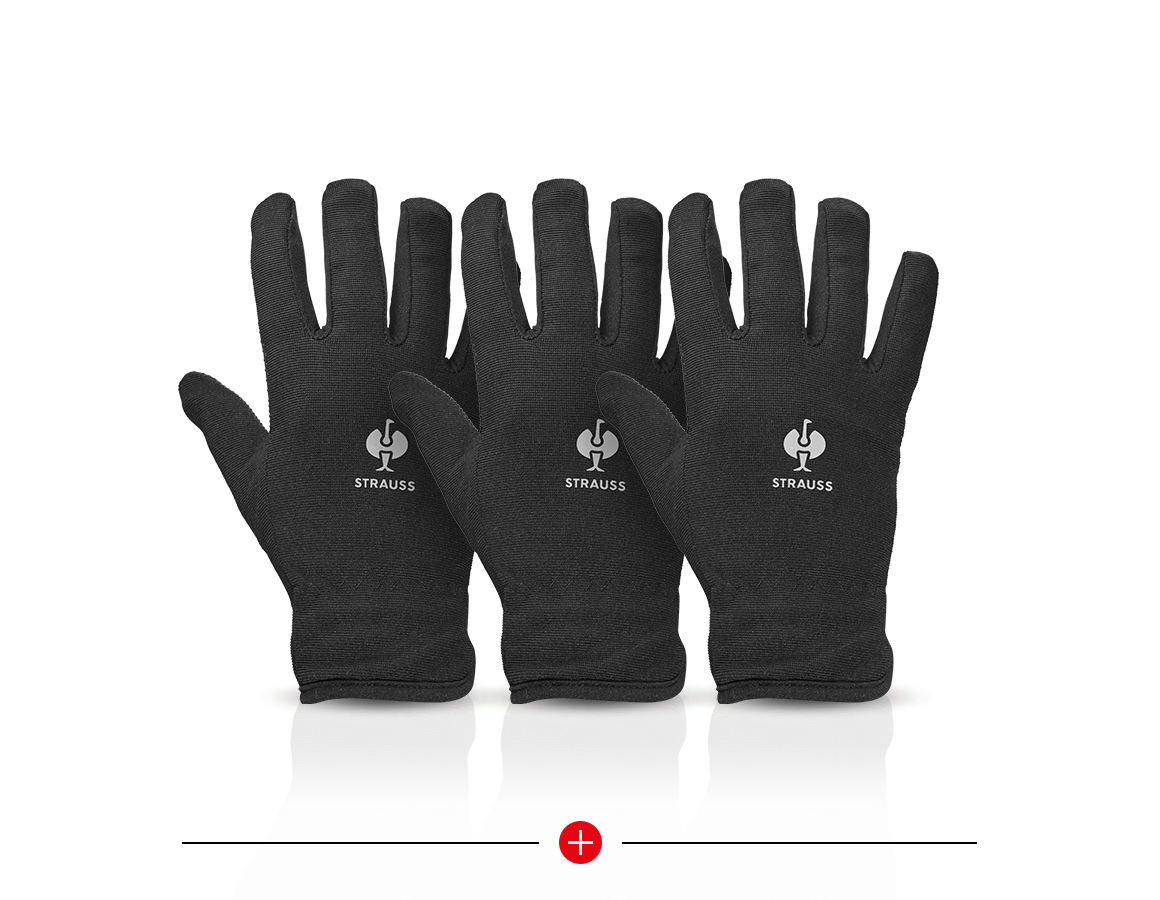 BHP: 3 w cenie 2 e.s. Rękawice zimowe Fleece Comfort + czarny