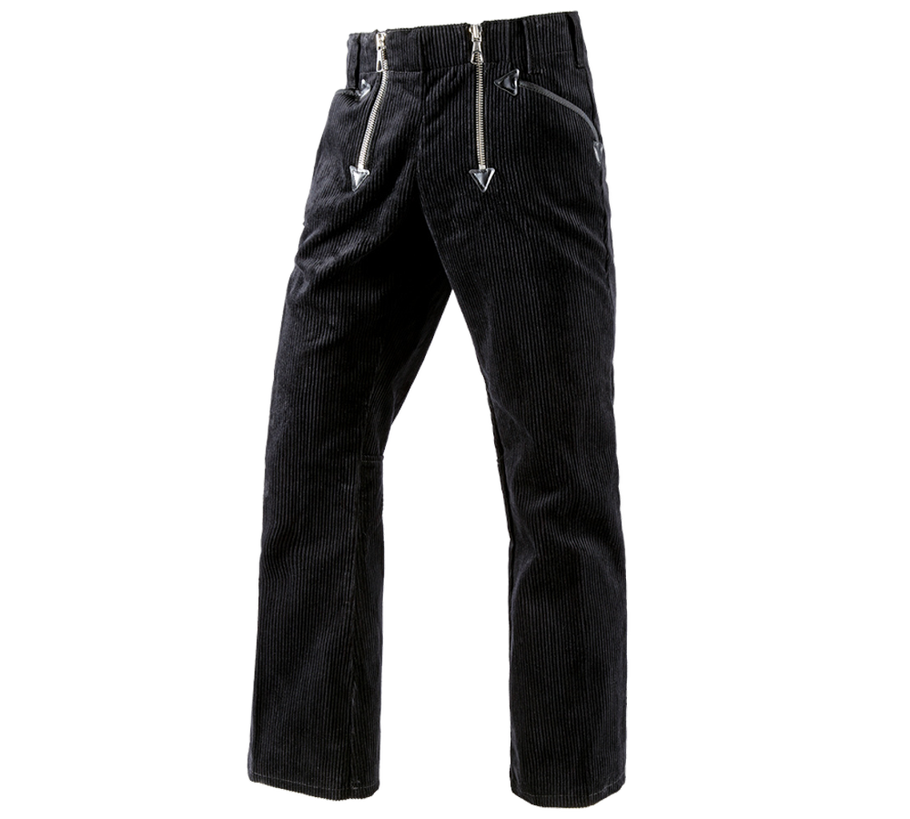 Dekarz: e.s. Spodnie rzemieśl.z gr.sztr., z rozsz.nog.65cm + czarny