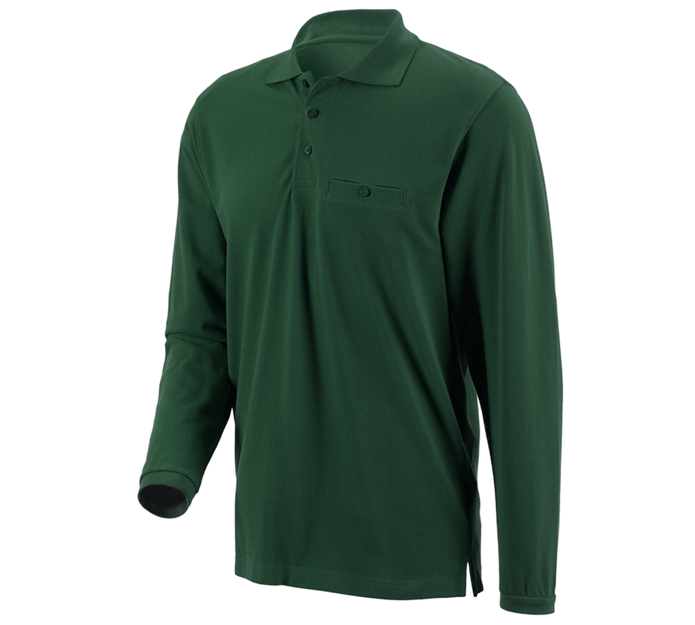 Koszulki | Pulower | Koszule: e.s. Koszulka polo długi rękaw cotton Pocket + zielony