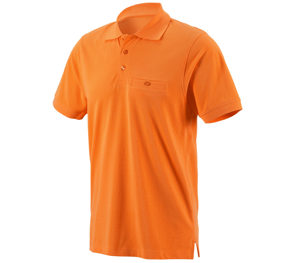 Koszulki | Pulower | Koszule: e.s. Koszulka polo cotton Pocket + pomarańczowy