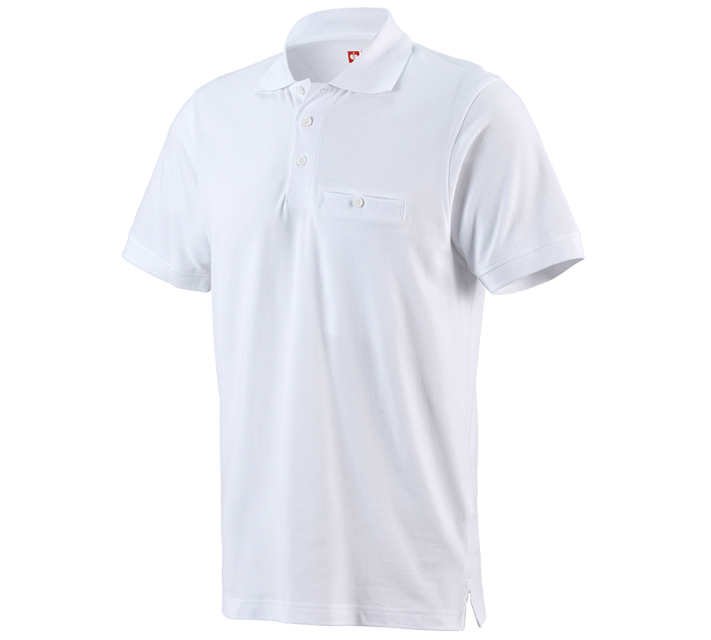 Koszulki | Pulower | Koszule: e.s. Koszulka polo cotton Pocket + biały