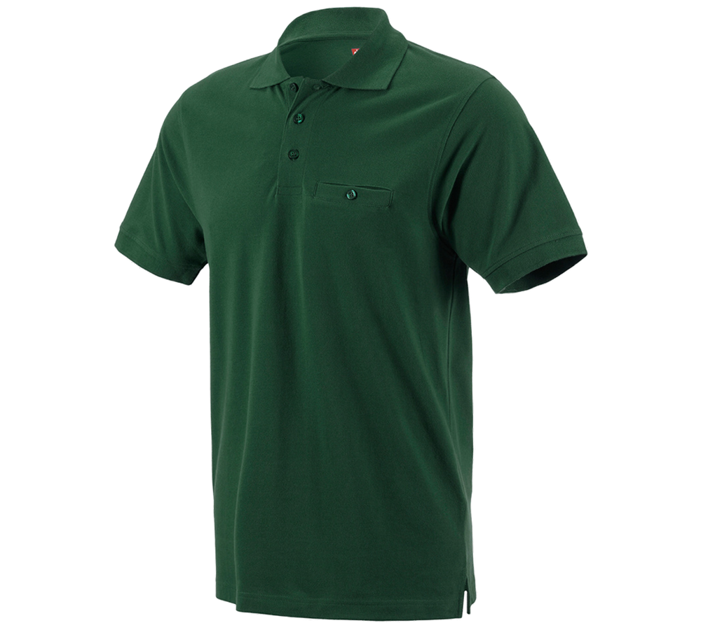 Koszulki | Pulower | Koszule: e.s. Koszulka polo cotton Pocket + zielony