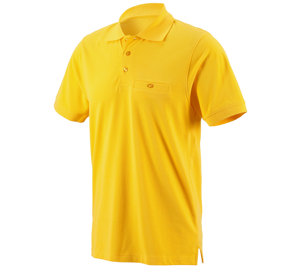 Tematy: e.s. Koszulka polo cotton Pocket + żółty