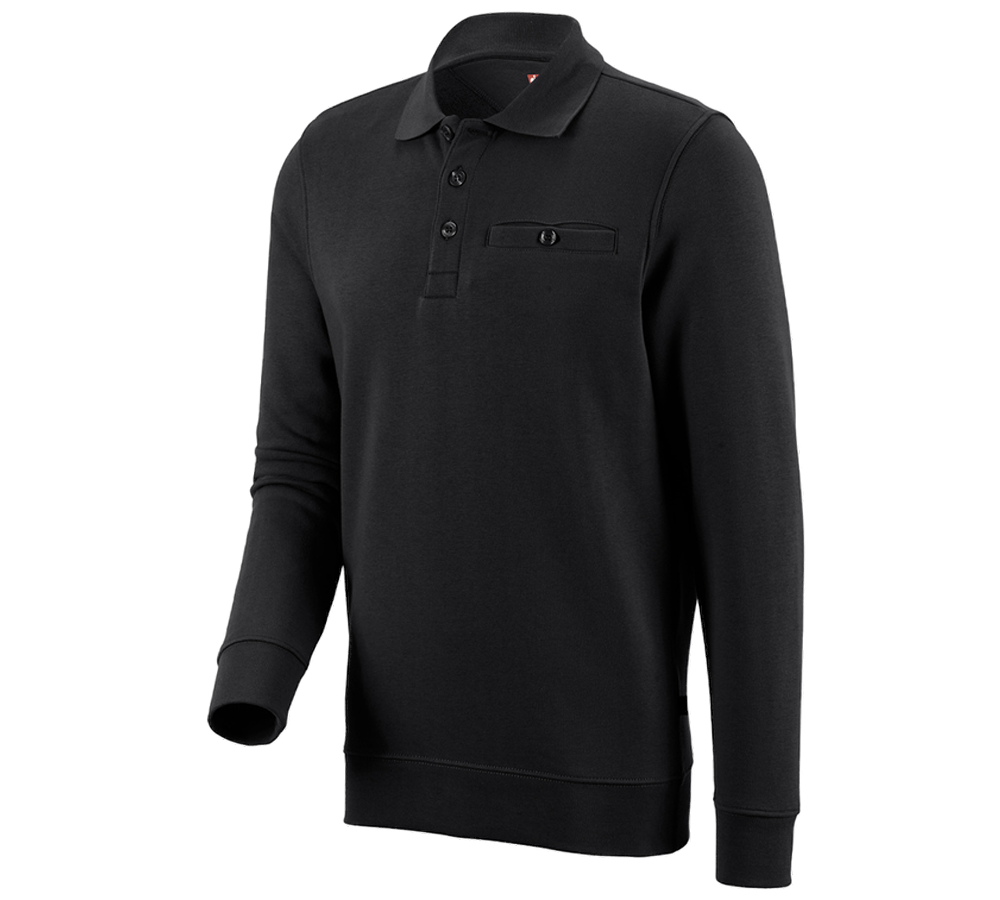 Koszulki | Pulower | Koszule: e.s. Bluza poly cotton Pocket + czarny