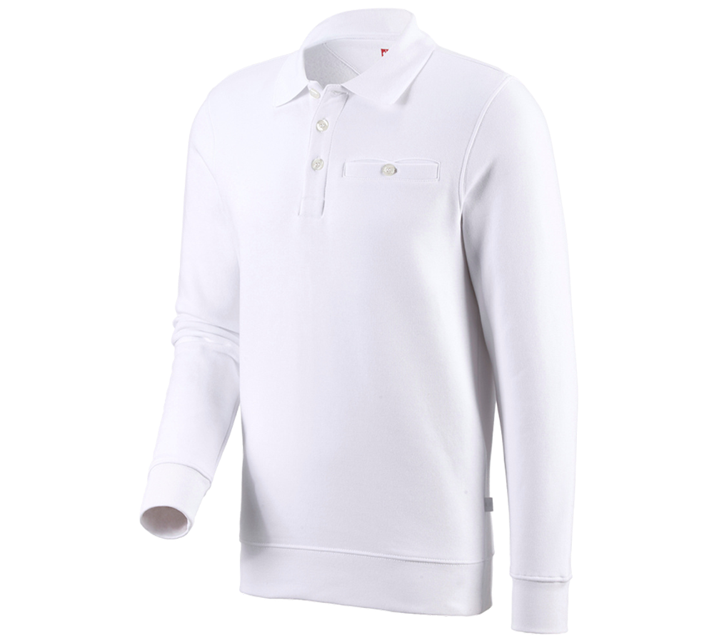 Koszulki | Pulower | Koszule: e.s. Bluza poly cotton Pocket + biały