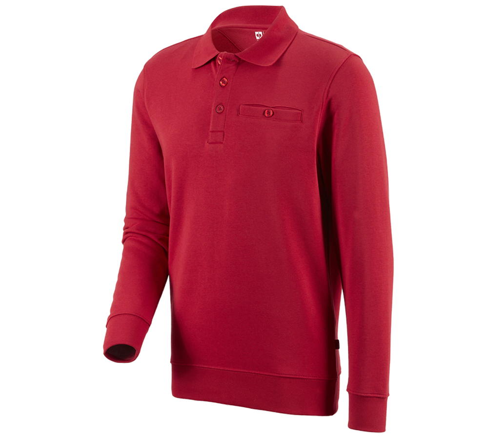 Koszulki | Pulower | Koszule: e.s. Bluza poly cotton Pocket + czerwony