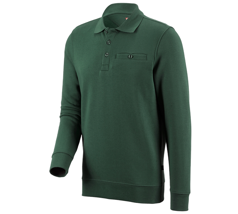 Koszulki | Pulower | Koszule: e.s. Bluza poly cotton Pocket + zielony
