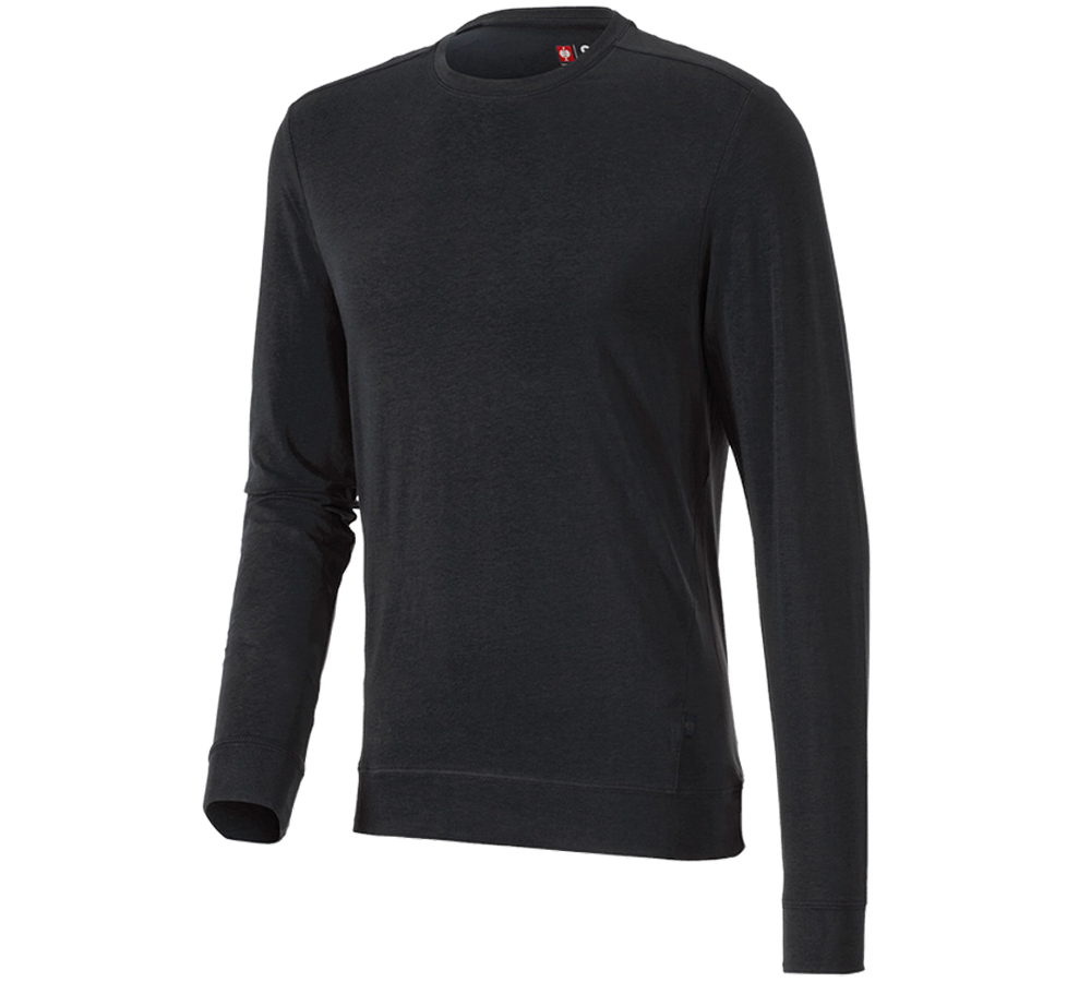 Koszulki | Pulower | Koszule: e.s. Bluzka długi rękaw cotton stretch + czarny