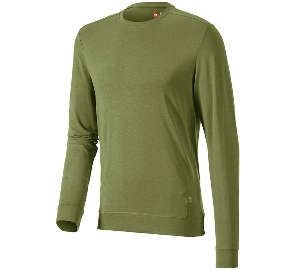 Koszulki | Pulower | Koszule: e.s. Bluzka długi rękaw cotton stretch + leśny