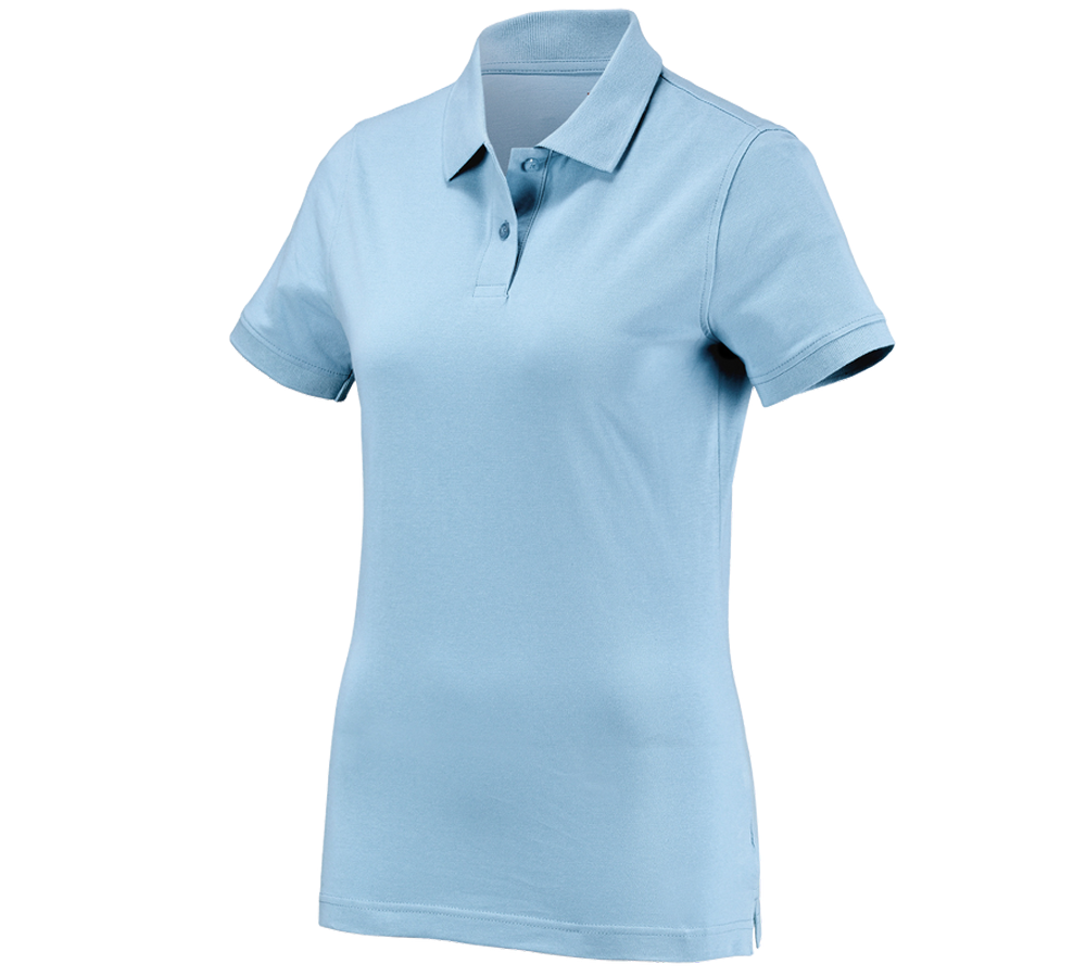 Tematy: e.s. Koszulka polo cotton, damska + jasnoniebieski