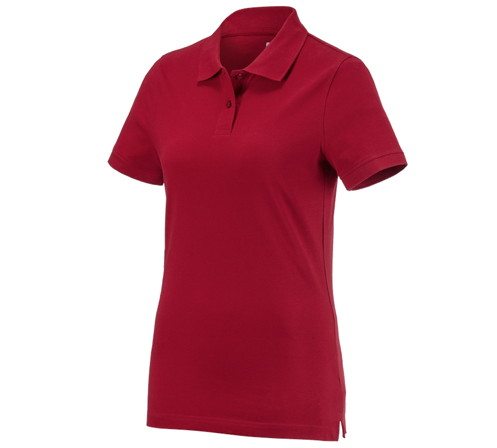 Tematy: e.s. Koszulka polo cotton, damska + czerwony