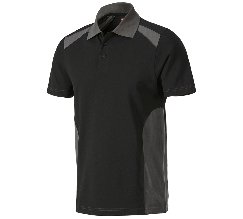 Koszulki | Pulower | Koszule: Koszulka polo cotton e.s.active + czarny/antracytowy
