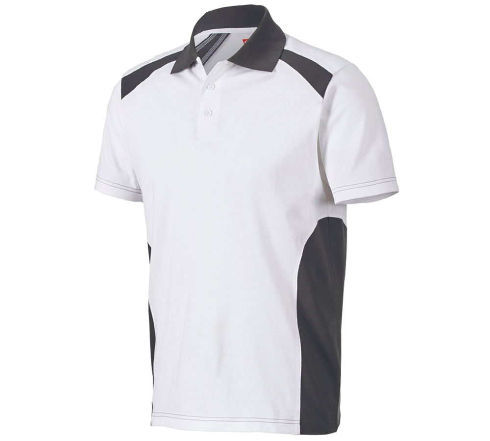 Koszulki | Pulower | Koszule: Koszulka polo cotton e.s.active + biały/antracytowy