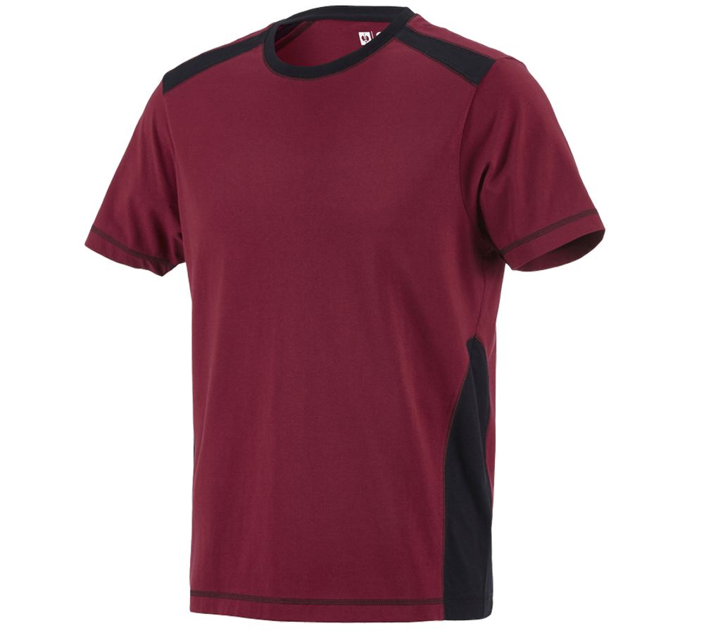 Ciesla / Stolarz: Koszulka cotton e.s.active + bordowy/czarny