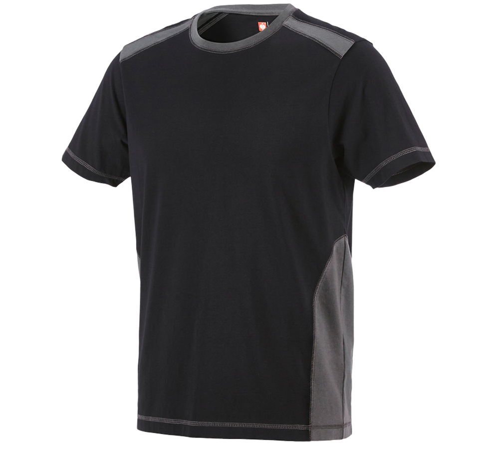 Koszulki | Pulower | Koszule: Koszulka cotton e.s.active + czarny/antracytowy