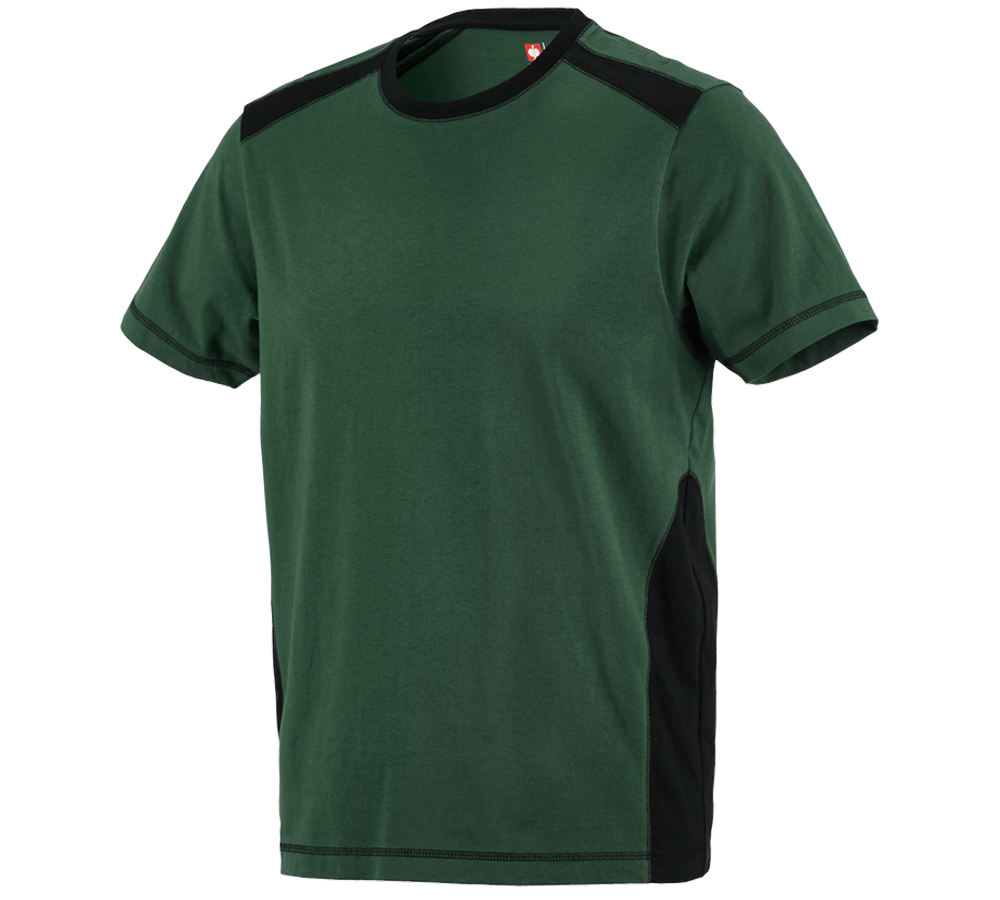 Koszulki | Pulower | Koszule: Koszulka cotton e.s.active + zielony/czarny