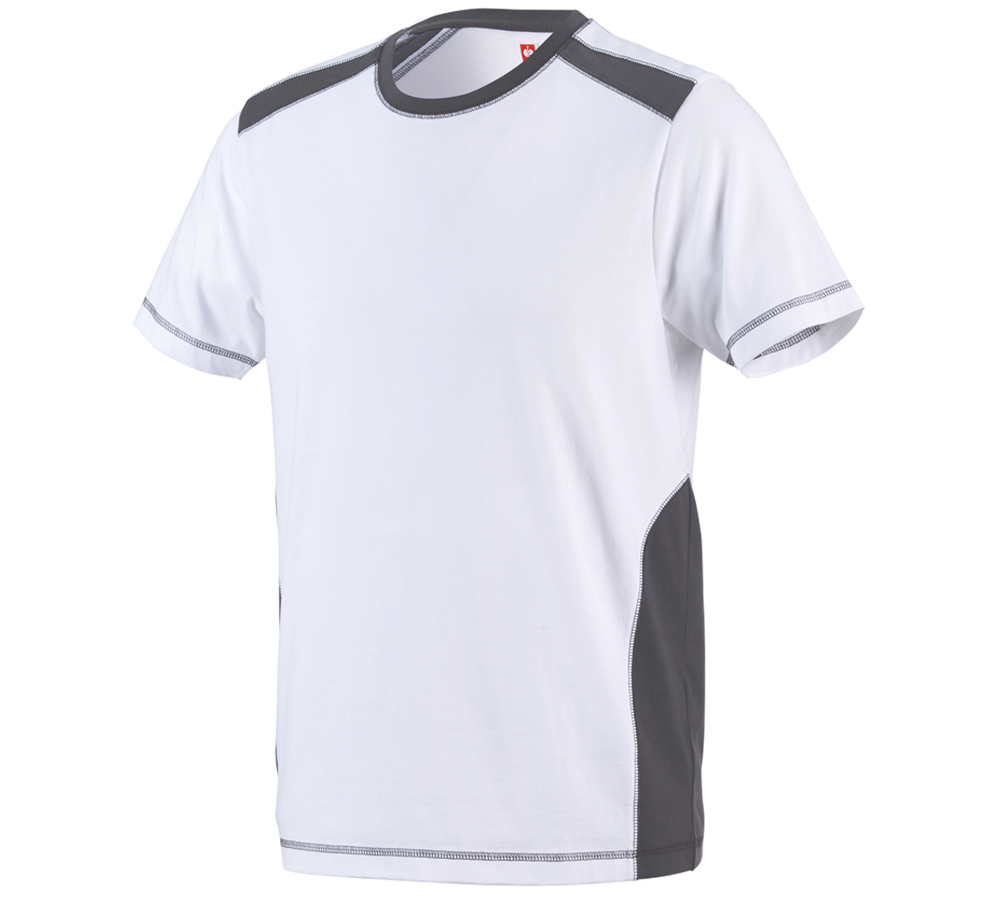 Koszulki | Pulower | Koszule: Koszulka cotton e.s.active + biały/antracytowy