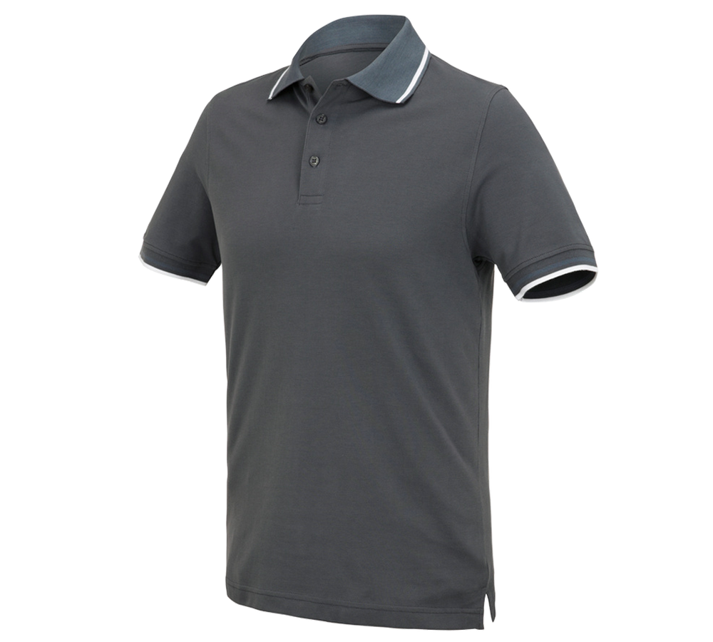 Koszulki | Pulower | Koszule: e.s. Koszulka polo cotton Deluxe Colour + antracytowy/cementowy