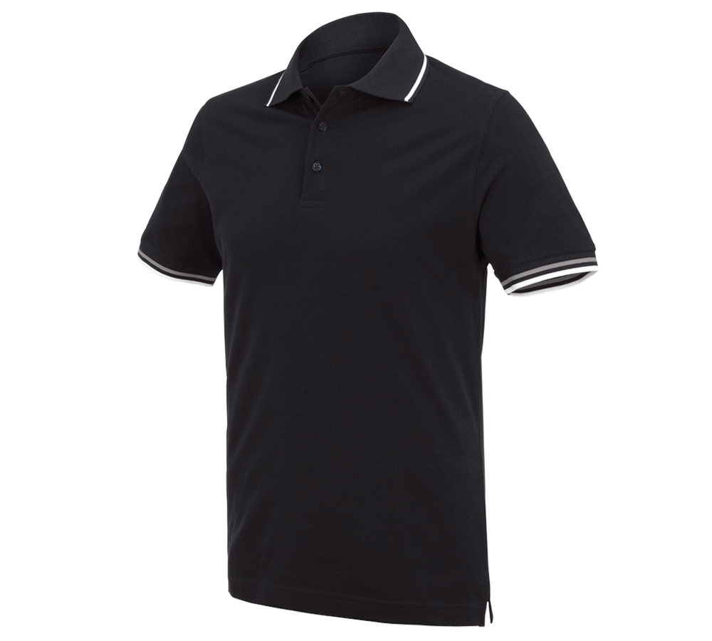 Koszulki | Pulower | Koszule: e.s. Koszulka polo cotton Deluxe Colour + czarny/srebrny