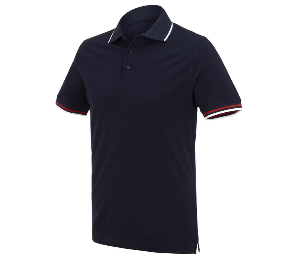 Koszulki | Pulower | Koszule: e.s. Koszulka polo cotton Deluxe Colour + granatowy/czerwony