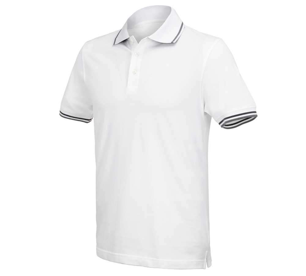 Koszulki | Pulower | Koszule: e.s. Koszulka polo cotton Deluxe Colour + biały/antracytowy