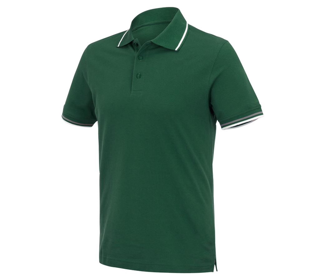 Koszulki | Pulower | Koszule: e.s. Koszulka polo cotton Deluxe Colour + zielony/aluminiowy