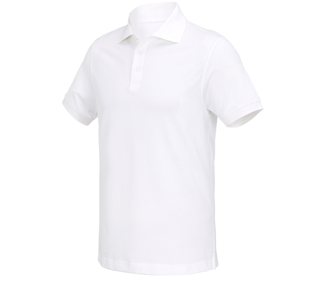 Ogrodnik / Lesnictwo / Rolnictwo: e.s. Koszulka polo cotton Deluxe + biały