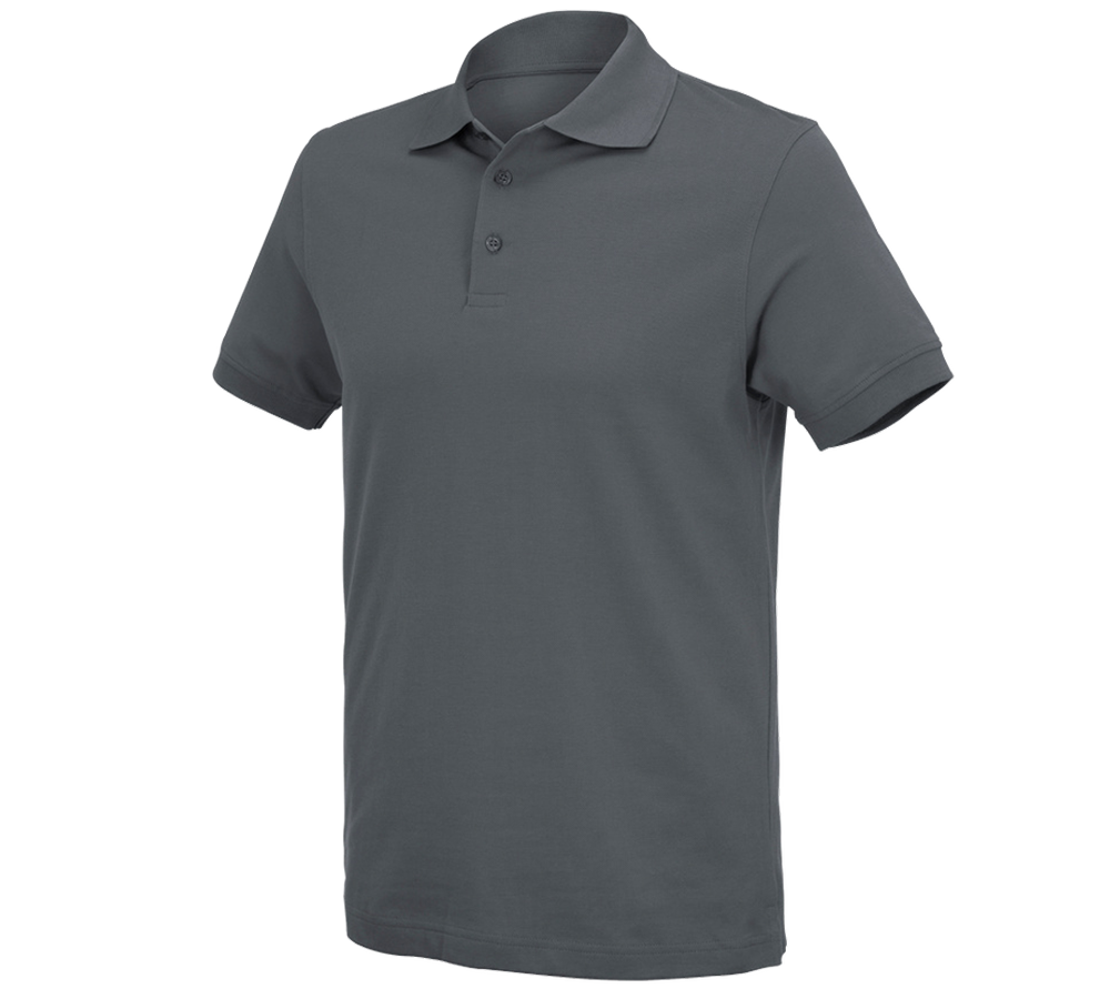Koszulki | Pulower | Koszule: e.s. Koszulka polo cotton Deluxe + antracytowy