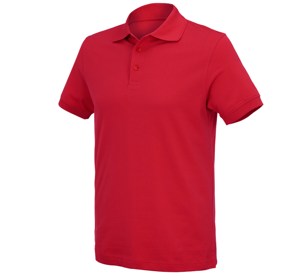 Koszulki | Pulower | Koszule: e.s. Koszulka polo cotton Deluxe + ognistoczerwony